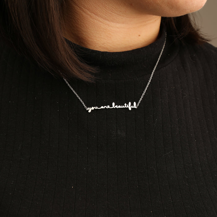 Cursive Necklace