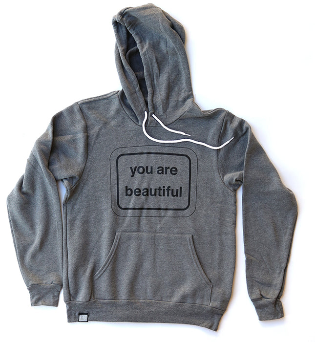 You Are Beautiful Classic Hoodie - Grey