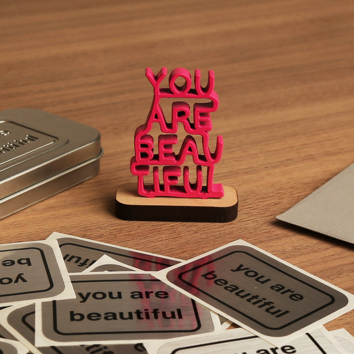 You Are Beautiful - Stacked Mini Sculpture