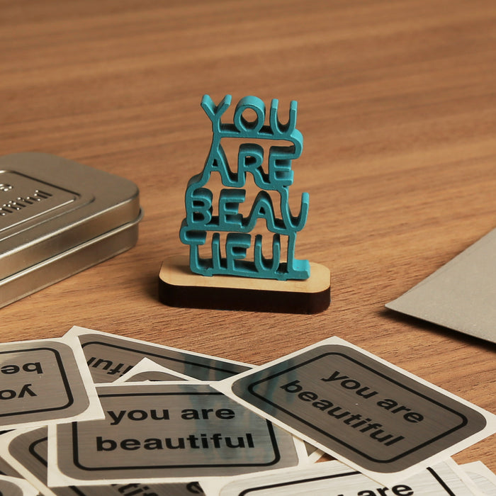 You Are Beautiful - Stacked Mini Sculpture
