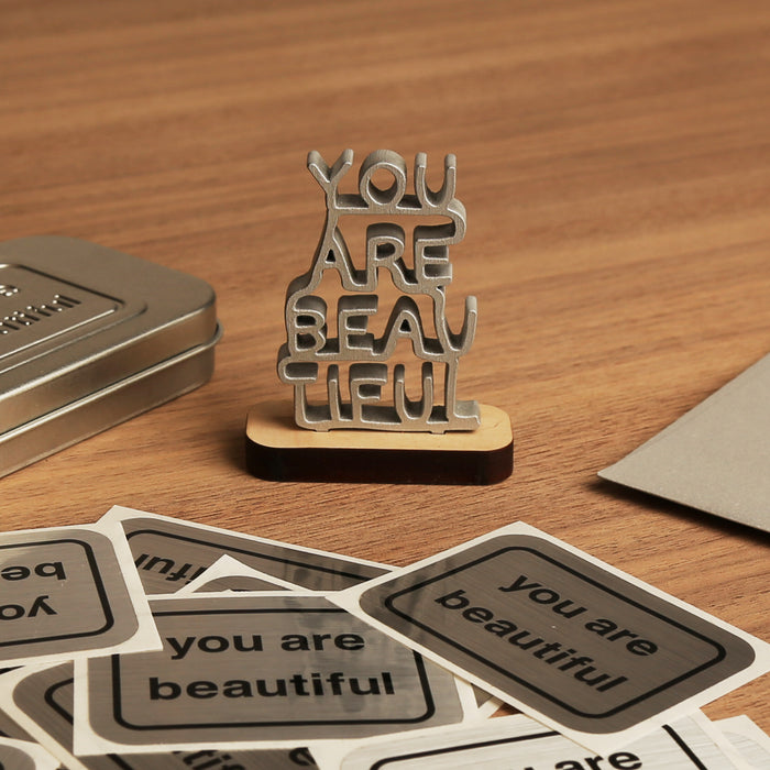 You Are Beautiful - Stacked Mini Sculpture