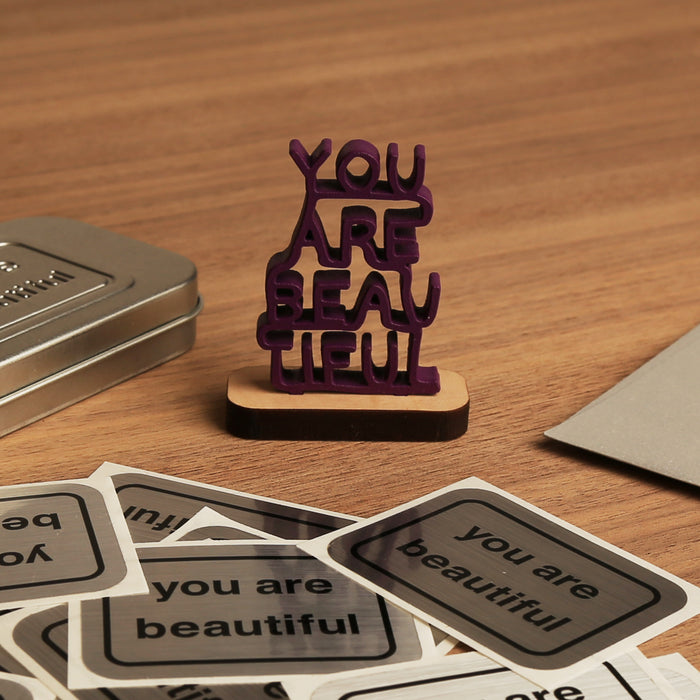 You Are Beautiful - Stacked Mini Sculpture