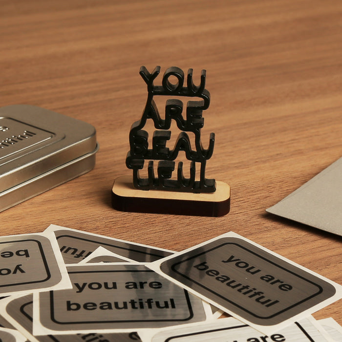 You Are Beautiful - Stacked Mini Sculpture