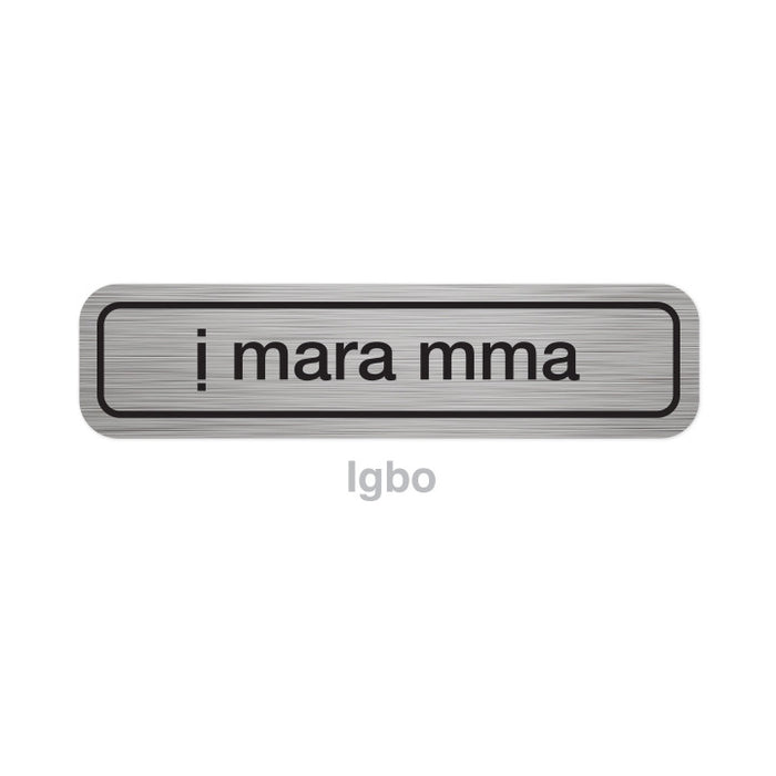 Translation Stickers - Languages A-L