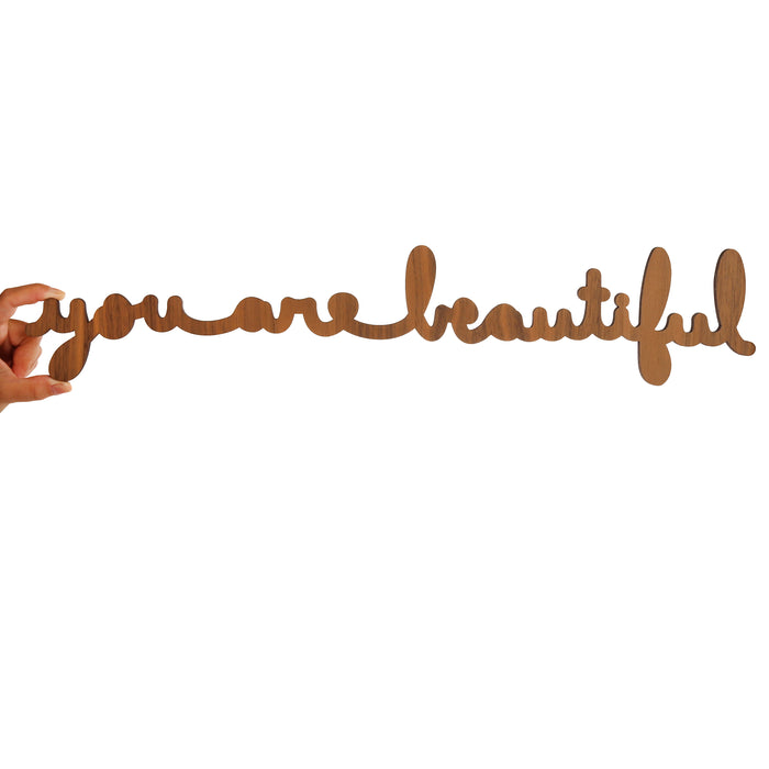 Walnut Cursive Piece - Large