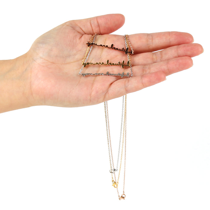 Cursive Necklace