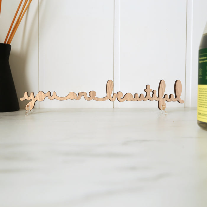 Oak Cursive Piece - Small