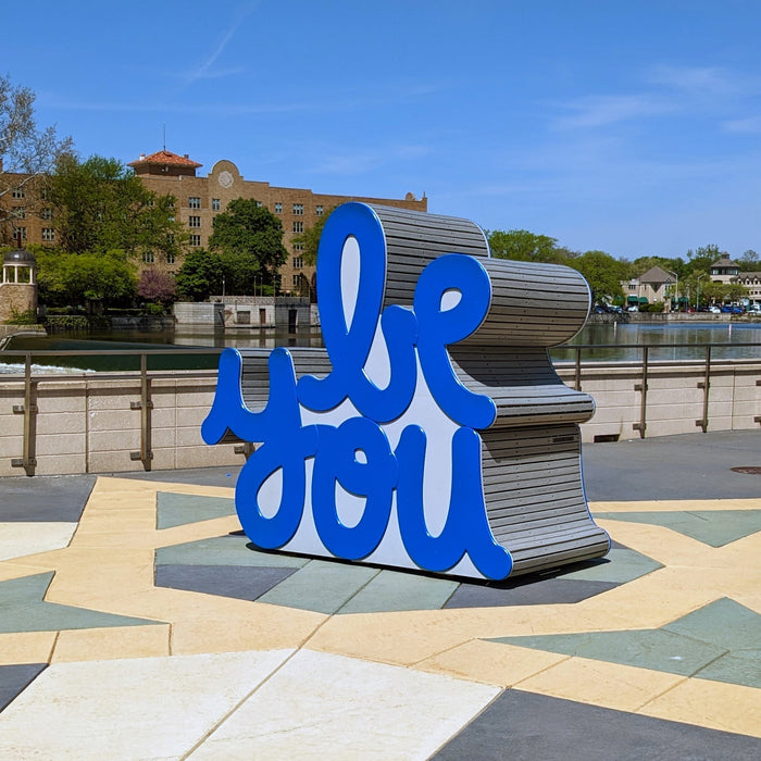 Be You sign at First Street Plaza in St. Charles IL by Matthew Hoffman