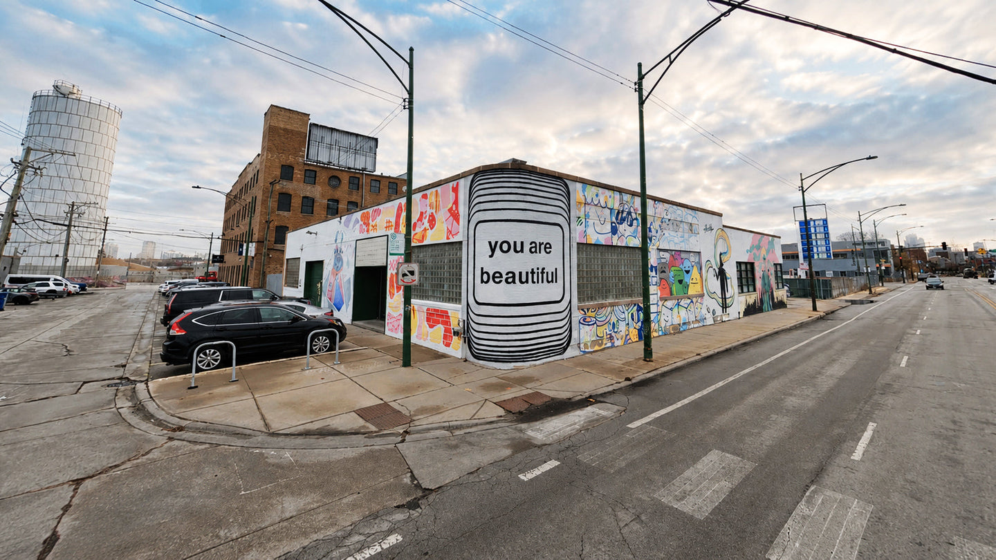 You Are Beautiful Mural, Bucktown, Chicago