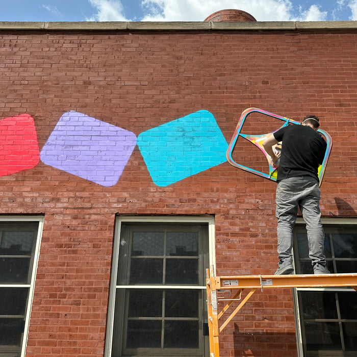 Stenciled Mural - On your wall
