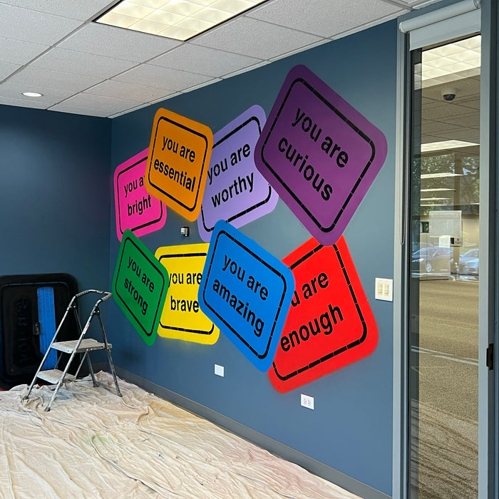 Stenciled Mural - On your wall