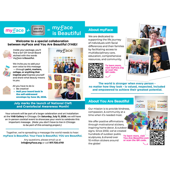 myFace + YAB DIY Collaborative Event!