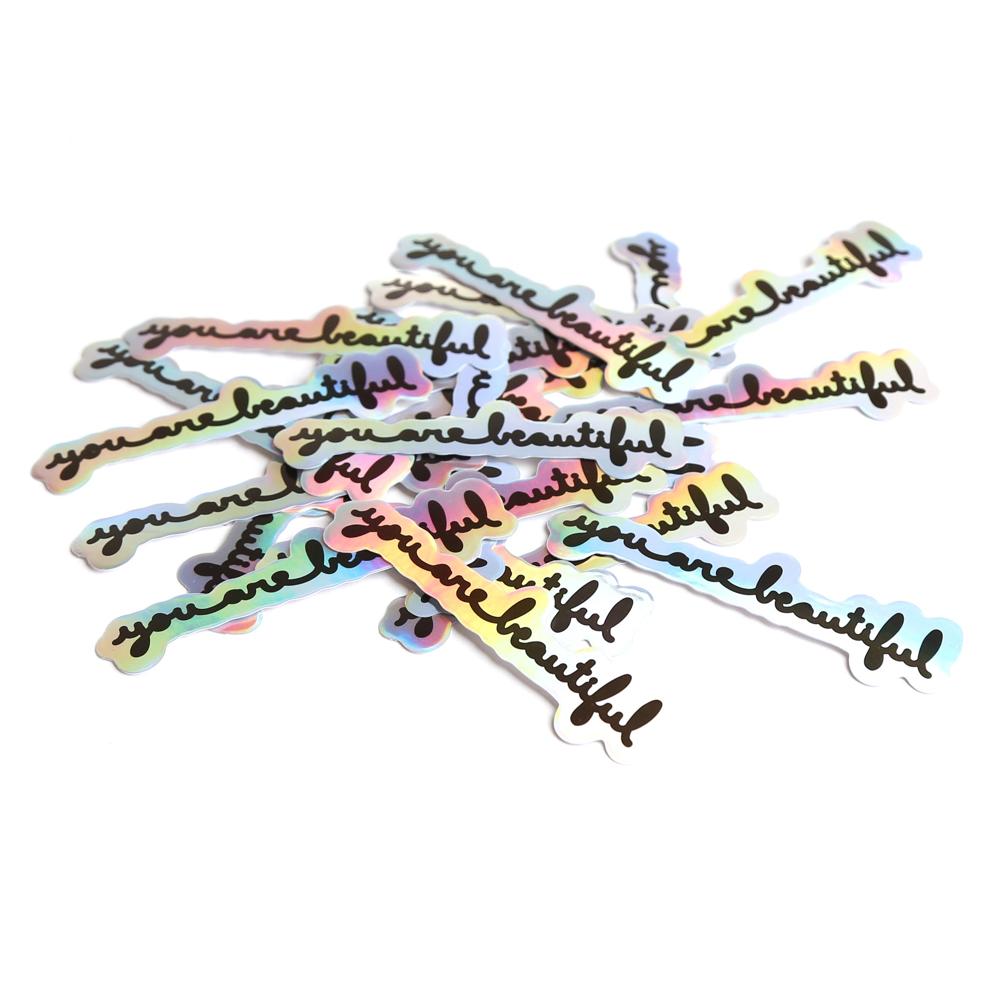 Beautiful Writing Sticker Stickers – You Are Beautiful Originals, Packs & Gifts