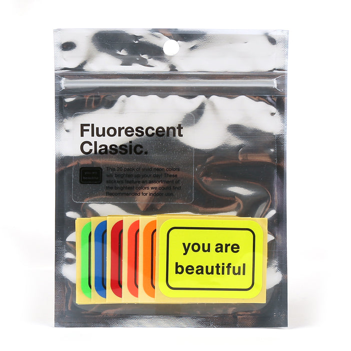Fluorescent Stickers — You Are Beautiful