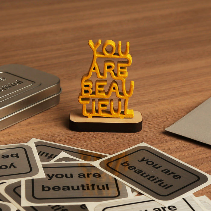 You Are Beautiful - Stacked Mini Sculpture