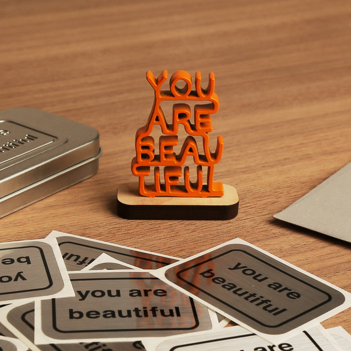 You Are Beautiful - Stacked Mini Sculpture