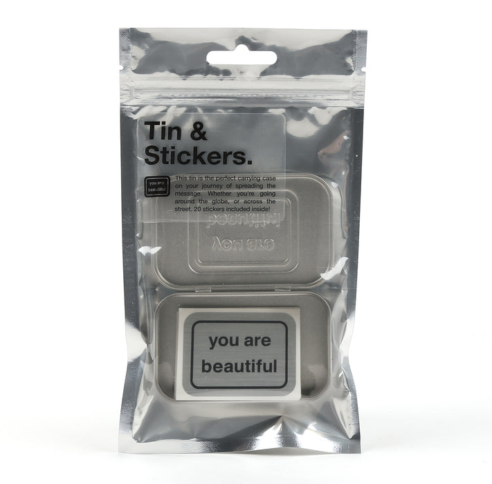 Tin & 20 Stickers