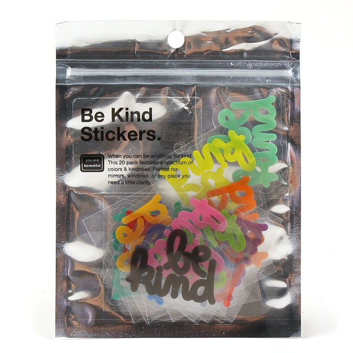 Be Kind Stacked Colorful Stickers