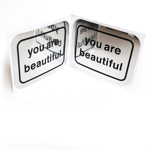 All Black Stickers — You Are Beautiful