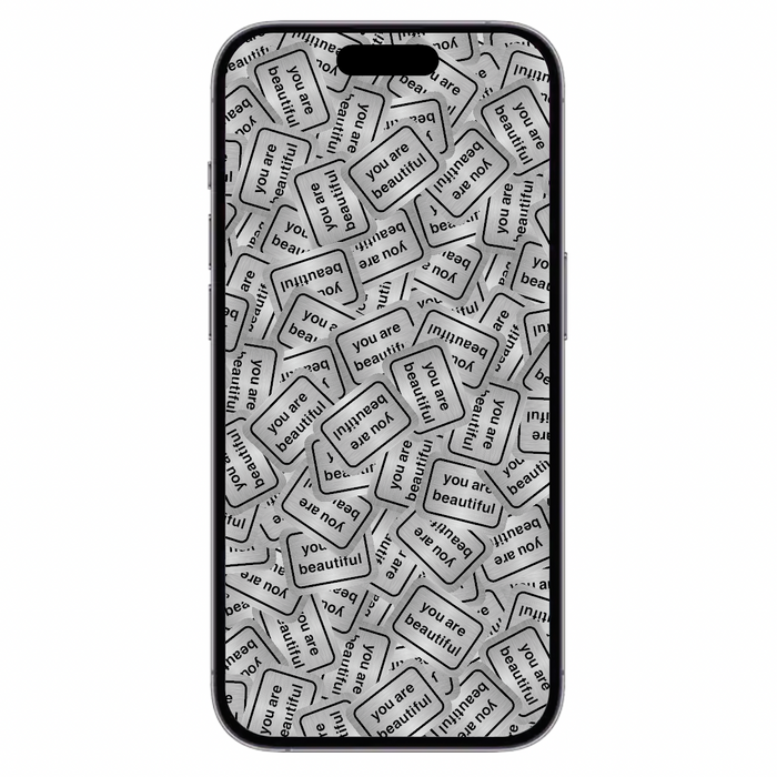 Phone Wallpaper - Silver
