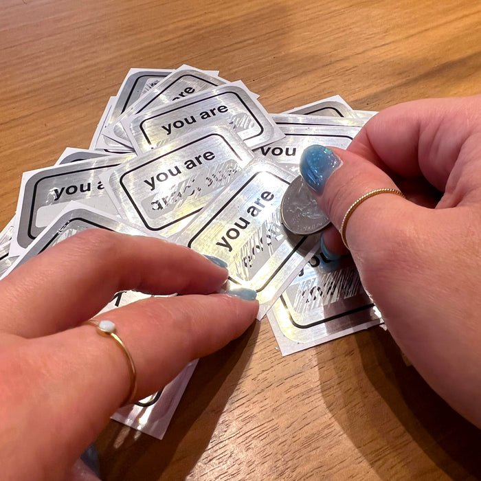 1200 Stuks, 48 x 15mm - Kras Stickers Scratch off Krasstickers, Grijs Rechthoekig 1200 Stuks, 48 x 15mm - Kras Stickers Scratch off Krasstickers, Grijs Rechthoekig