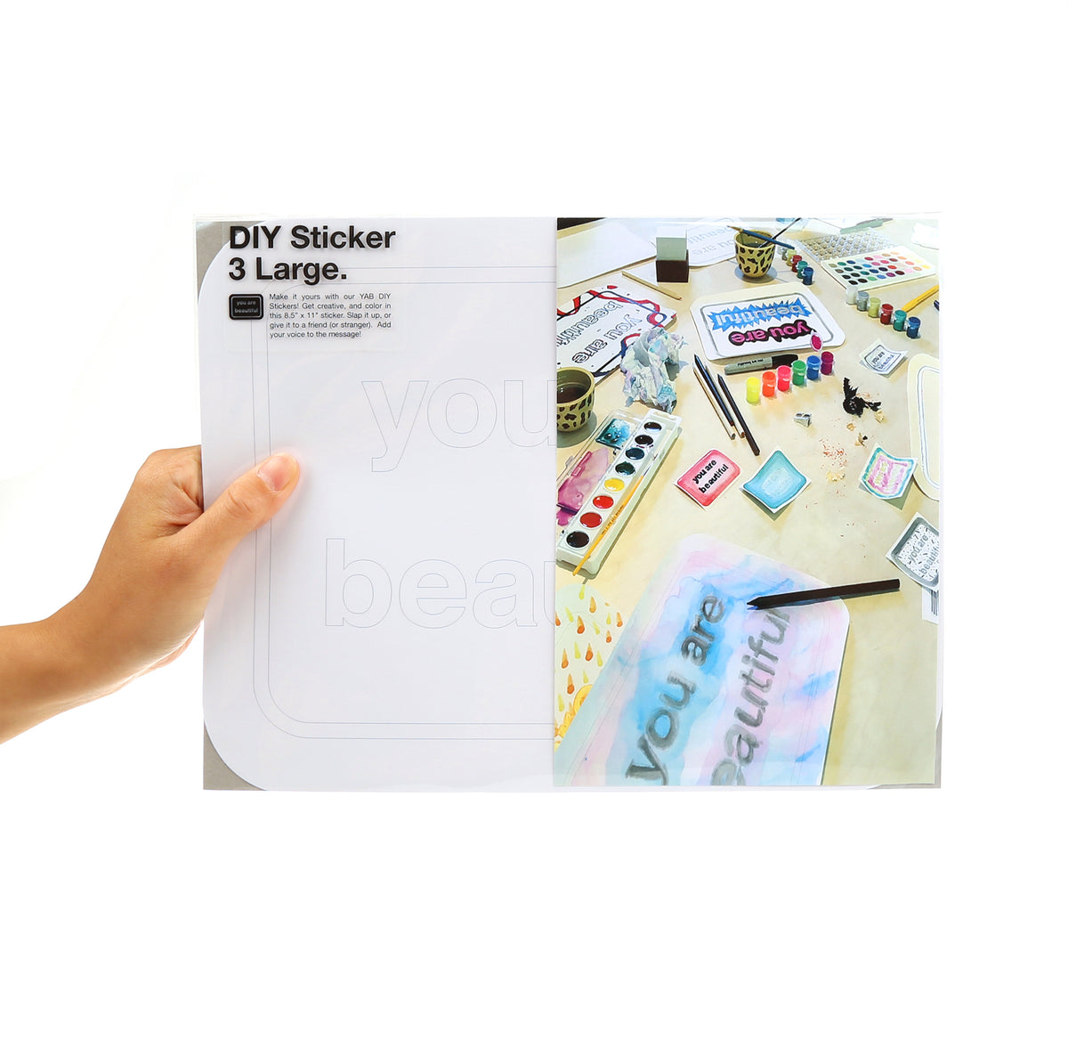 DIY Large Stickers — You Are Beautiful