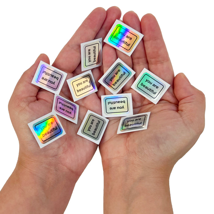 Ultra Mini Holographic Stickers — You Are Beautiful